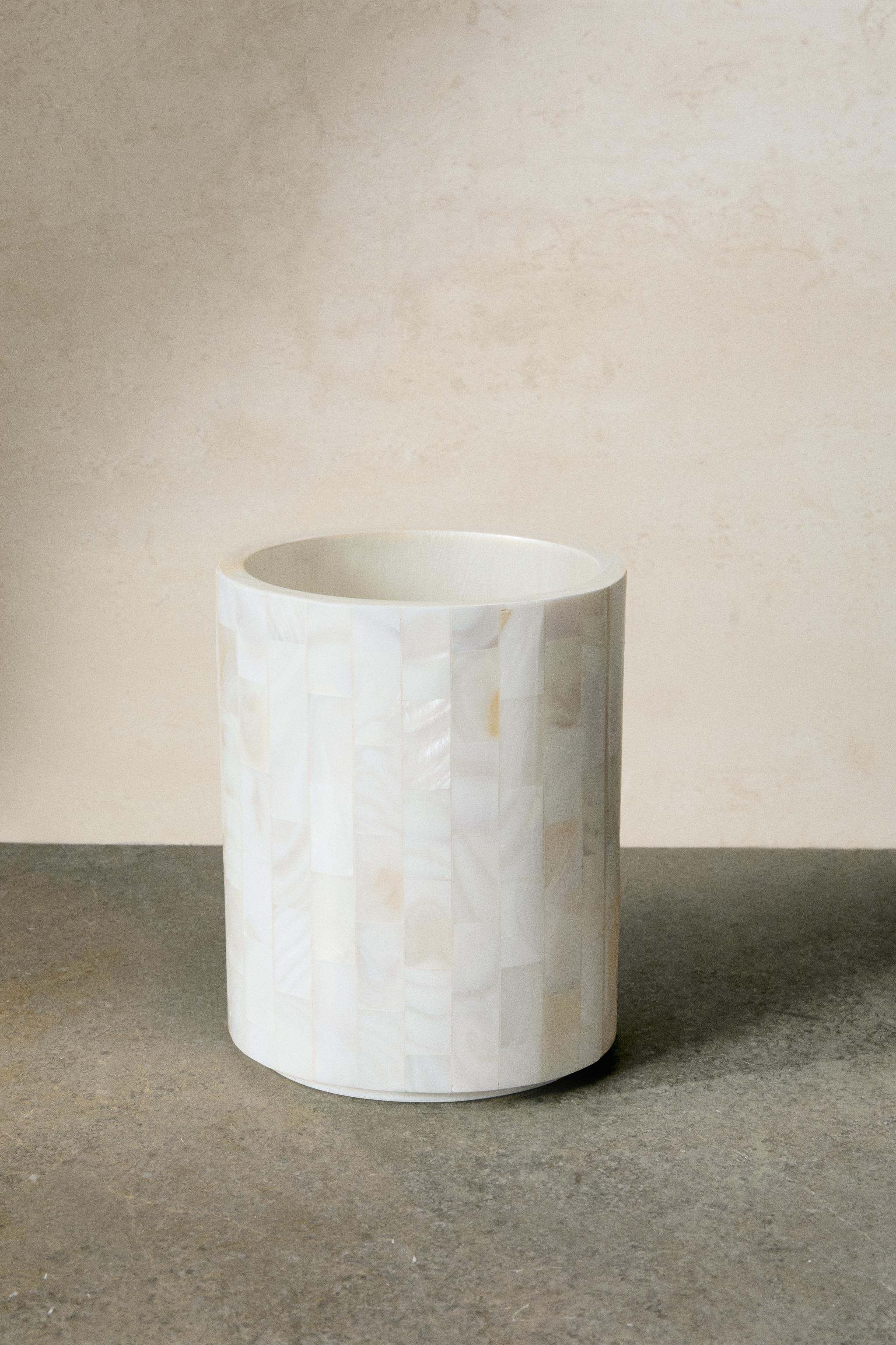 VERRE BROSSE À DENTS NACRE